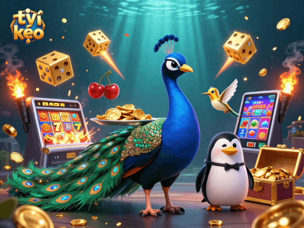 Experience thrilling gameplay with tỷ lệ kèo in a rich casino scene filled with exciting elements.