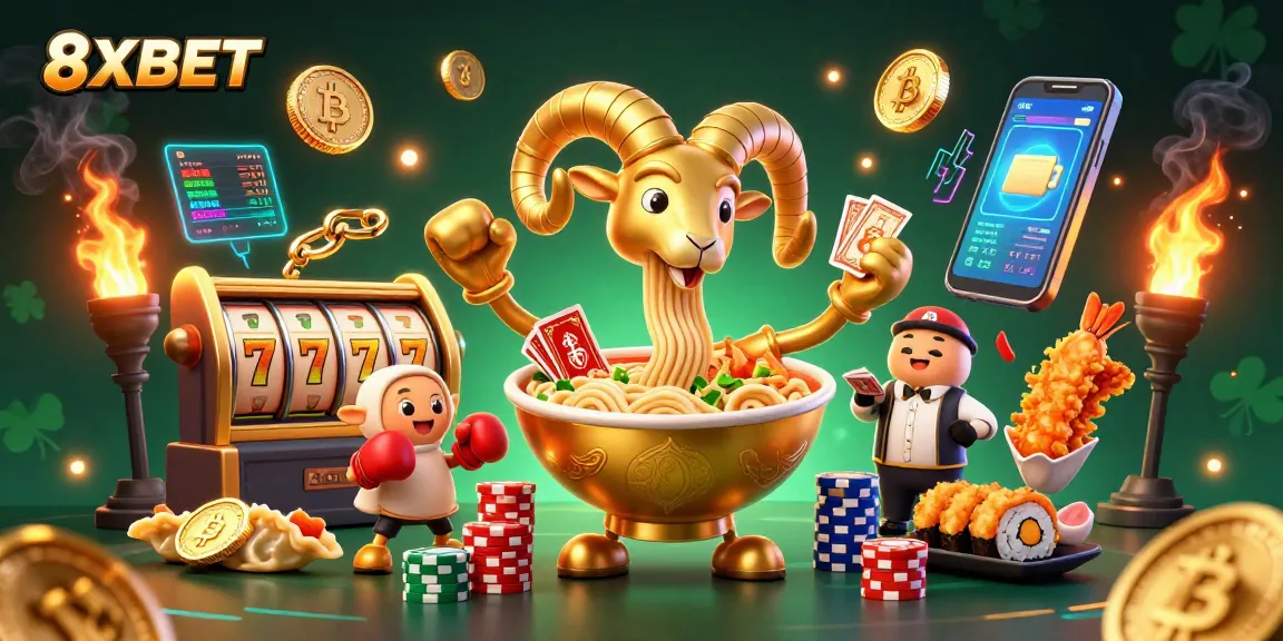 Play slots with 8XBET and enjoy a colorful gaming experience featuring fun characters and vibrant graphics.