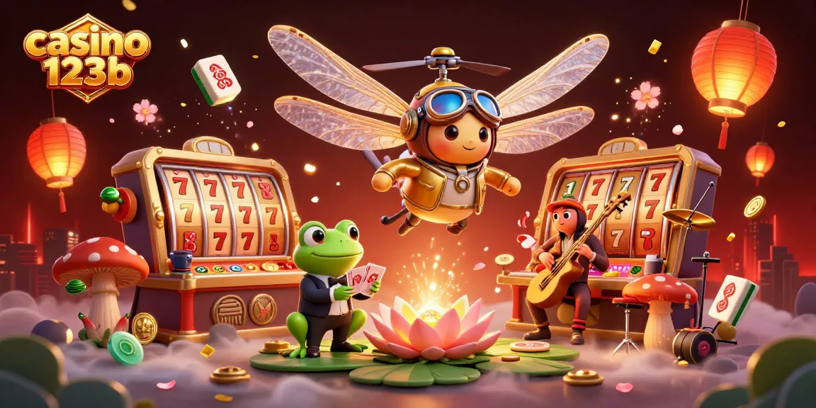 Engage with the vibrant atmosphere of casino 123b featuring unique characters in a lively scene.