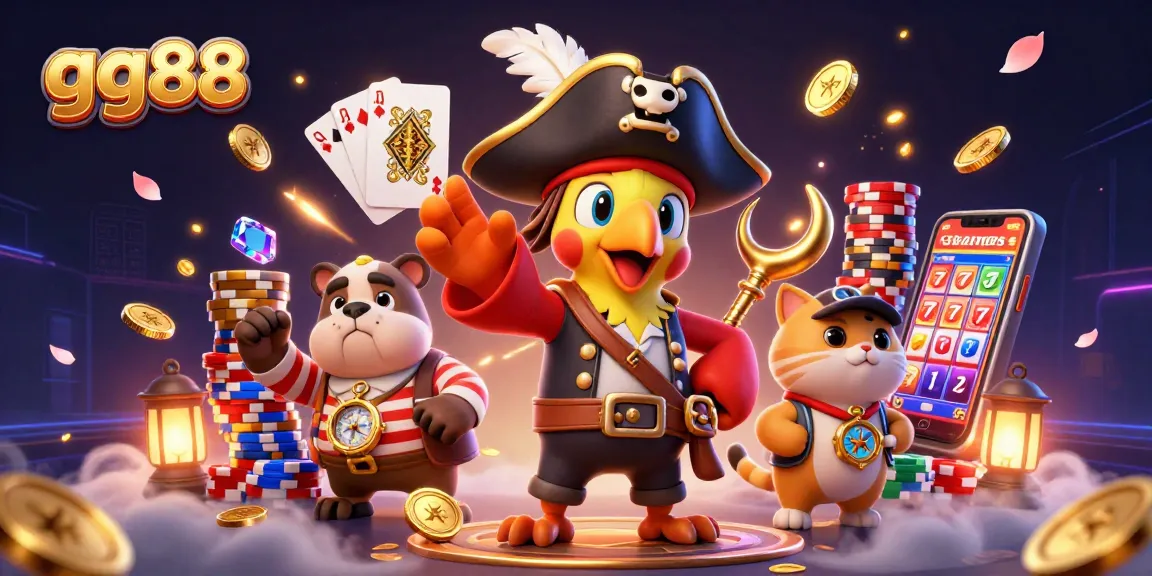 Engage in festive gameplay with gg88 featuring vibrant characters and casino elements.