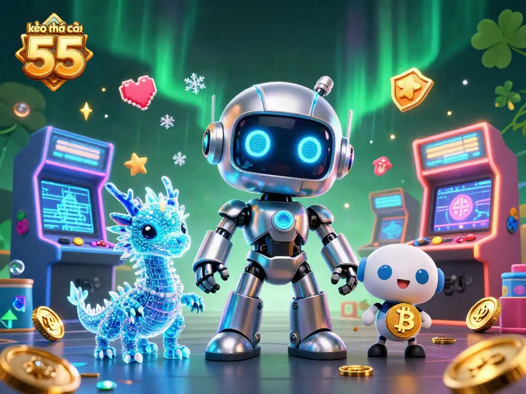 Experience thrill with kèo nhà cái 55 in a vibrant casino-themed digital illustration