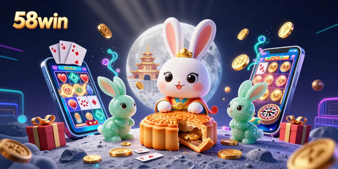 Play exciting games at 58win with immersive visuals and captivating elements in a vibrant casino scene.