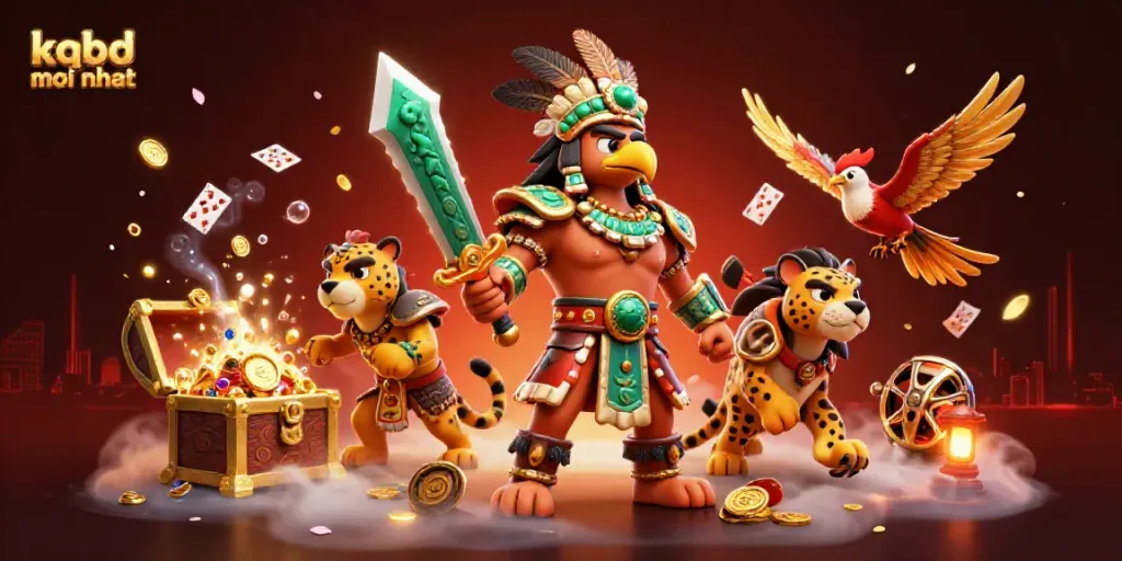 Watch thrilling kqbd moi nhat action with dynamic Aztec warriors, treasure, and slot reels!