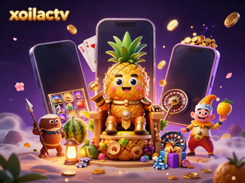 Experience thrilling gameplay with xoilactv, featuring dynamic characters in a vibrant casino setting.