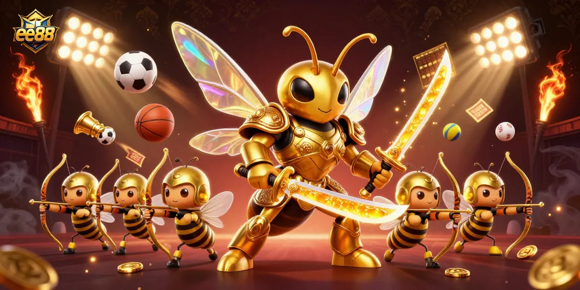 Experience exhilarating sports betting action with ee88's vibrant gaming scene featuring dynamic 3D characters.