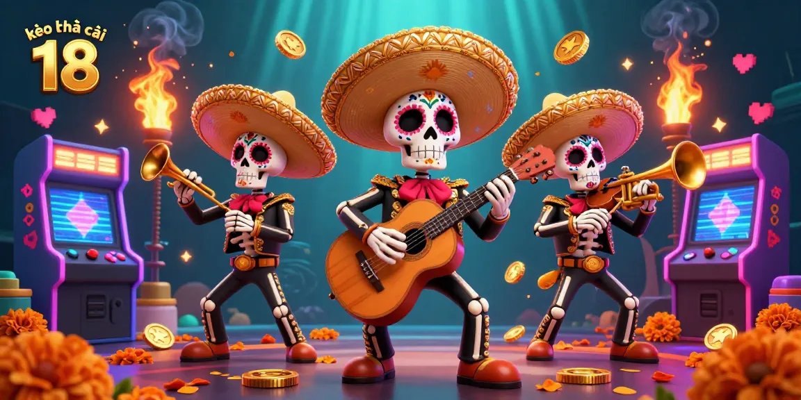Engage with kèo nhà cái 18 at a vibrant cartoon mariachi band scene, celebrating betting strategies.