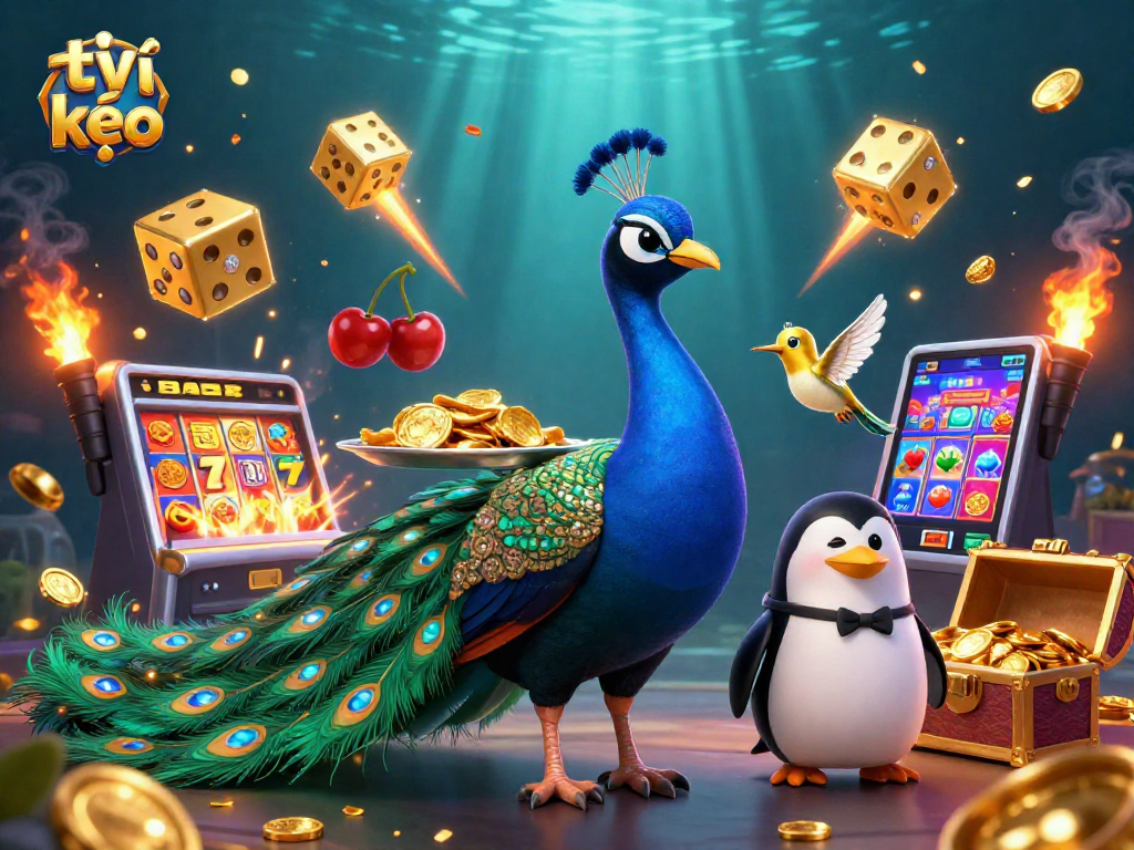 Experience thrilling gameplay with tỷ lệ kèo in a rich casino scene filled with exciting elements.