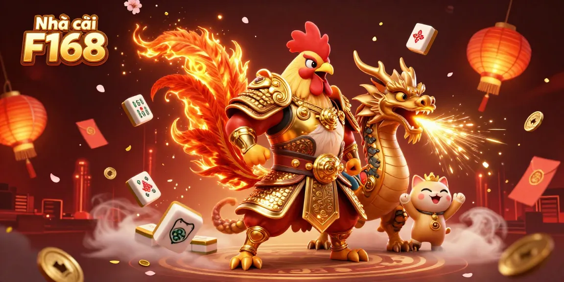 Experience thrilling gameplay at Nhà cái F168 with dynamic 3D characters and vibrant casino elements.