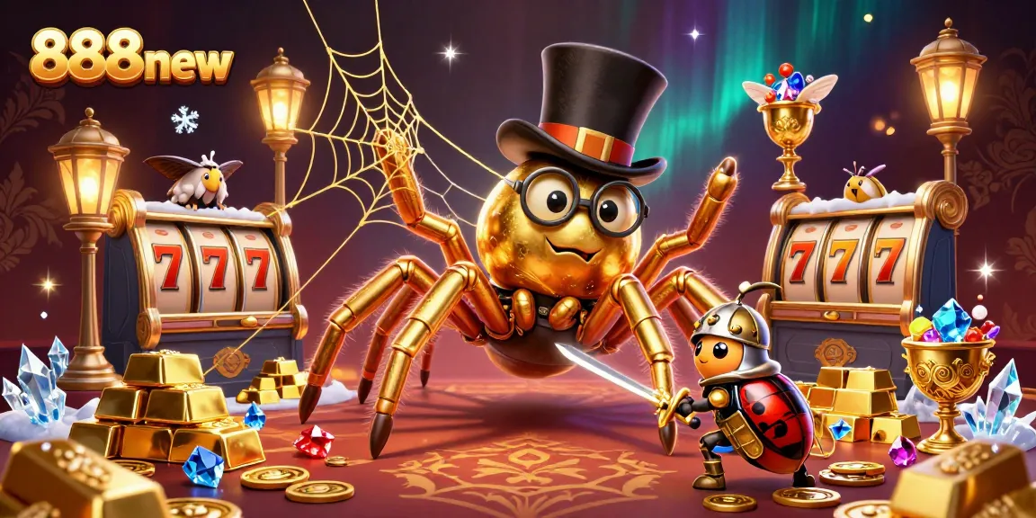 Engage with 888new's exciting 3D casino scene filled with charming characters and dynamic game elements.