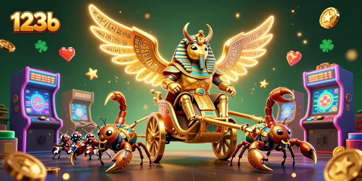 Engage in thrilling gameplay at 123b with a vibrant casino scene featuring animated characters.