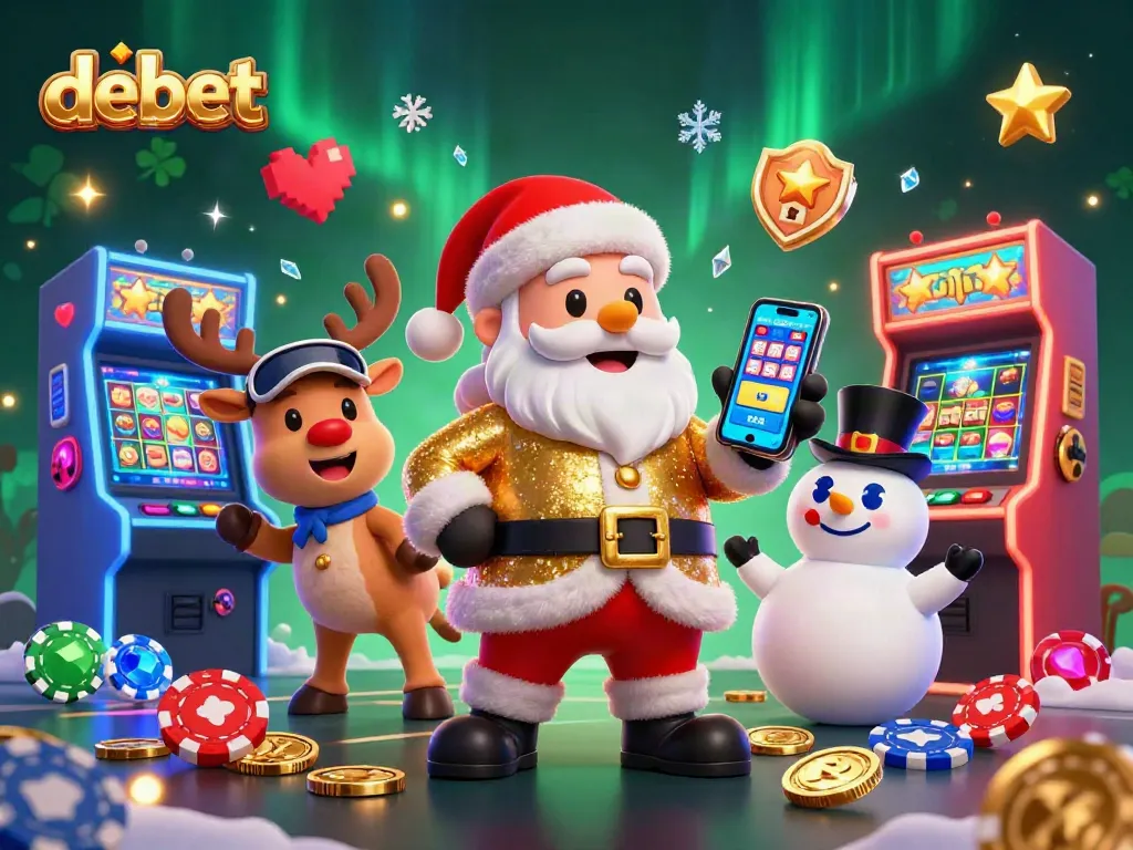 Spin jackpots with DEBET's exciting casino games featuring colorful graphics and friendly characters.
