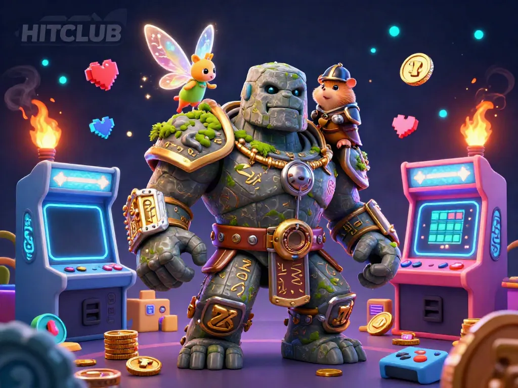 Engage in exciting gaming at HITCLUB with vibrant 3D characters in a captivating casino environment.