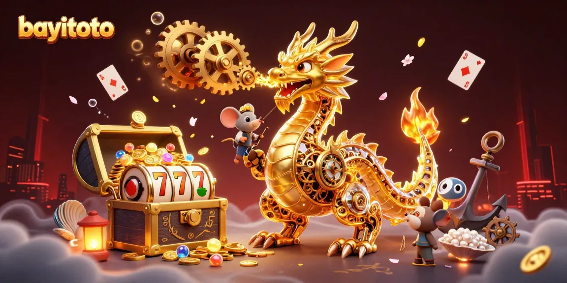 Experience thrilling gameplay at bayitoto with golden dragon and dynamic slot elements.