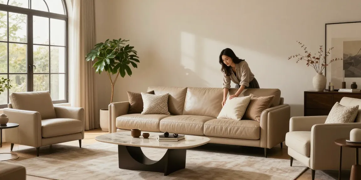 Baxter Sofa Händler Deutschland, der luxuriöses Innendesign mit eleganten Möbeln präsentiert