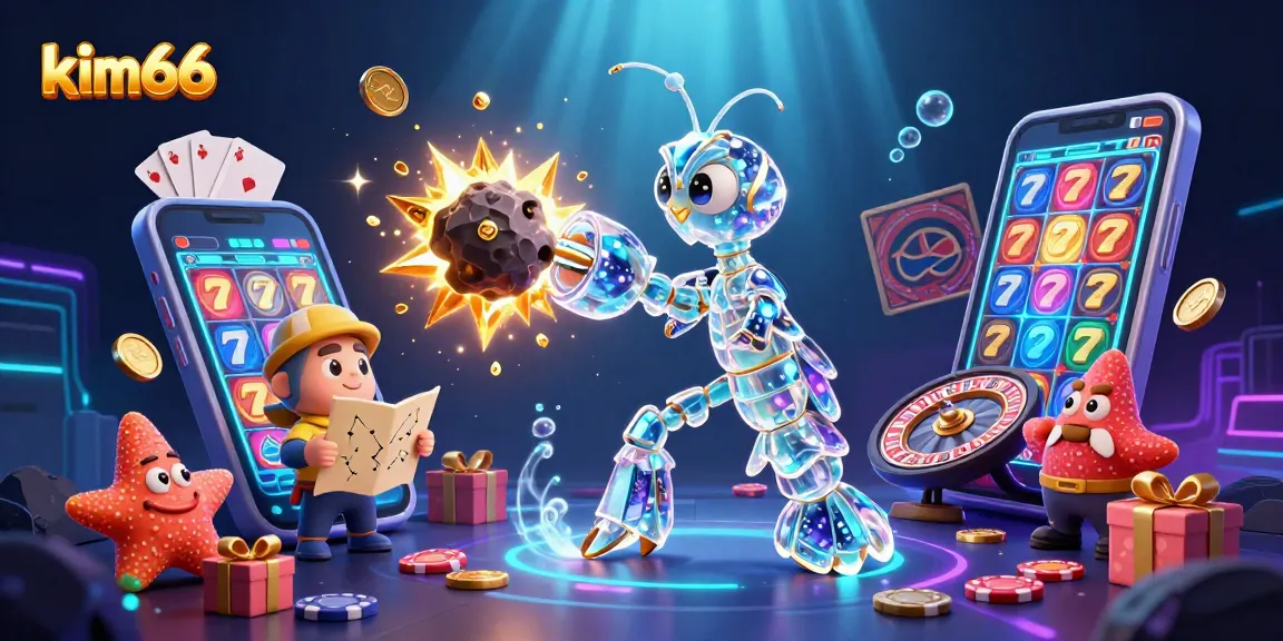 Engage with kim66's exciting slot games featuring vibrant characters and glittering rewards.