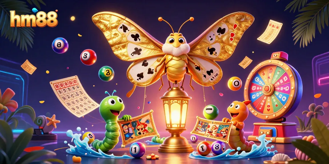 Experience the excitement of hm88 with lively lottery elements and a stunning 3D illustration.