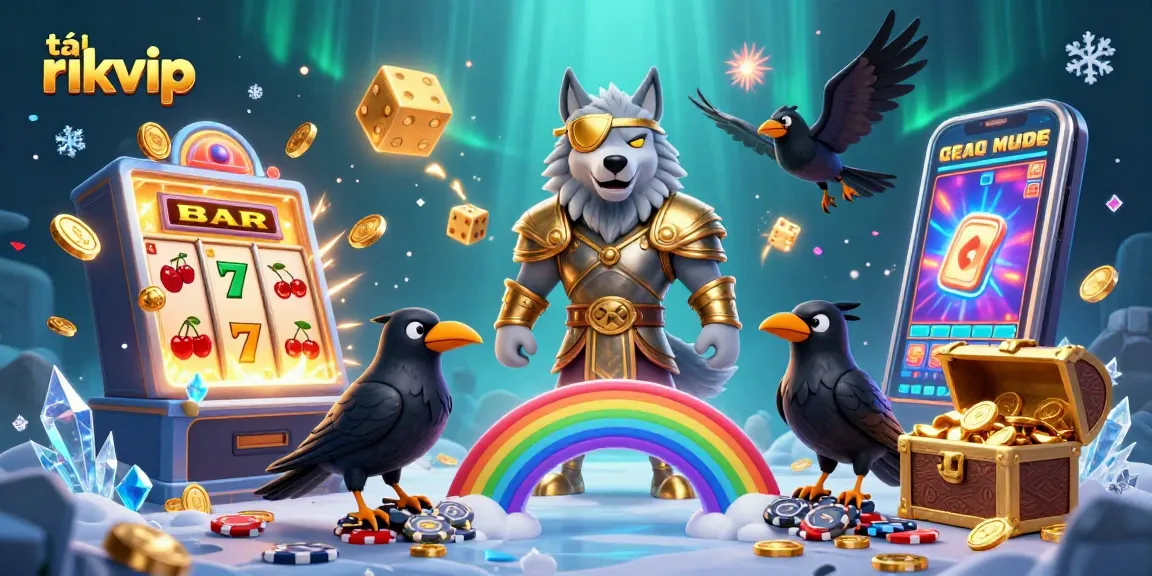 Engage in thrilling gameplay with tải rikvip, featuring 3D characters and vibrant casino elements.