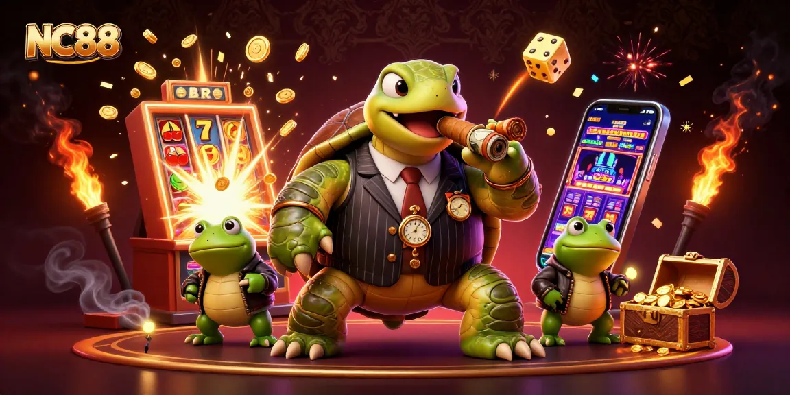 Celebrate winning strategies at NC88 with dynamic gaming elements in a vibrant 3D illustration.