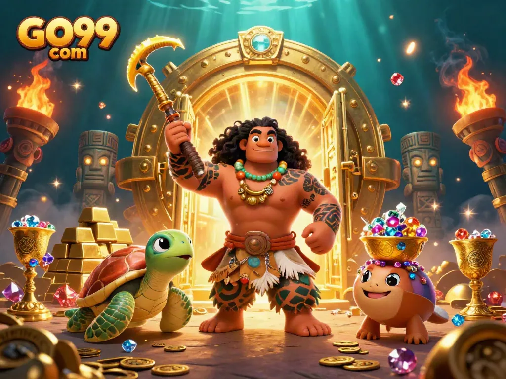 Engage in exciting gaming experiences at GO99 com with vibrant casino elements and characters!