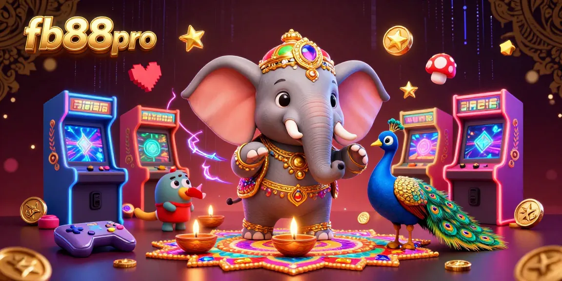 Experience thrilling gaming action at fb88pro with vibrant casino elements and captivating characters.