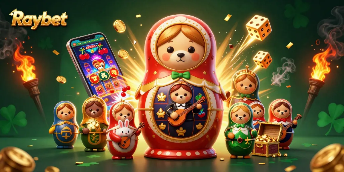 Engage with Raybet through a vibrant casino scene featuring charming characters and rich game elements.