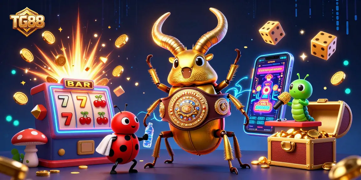 Experience the thrilling world of TG88 with dazzling jackpots and exciting game elements for online gambling.
