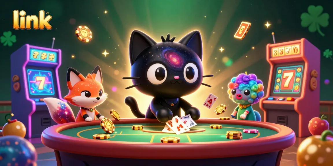 Experience the thrill of link S666 as the black hole cat pulls in golden chips at a cosmic casino.