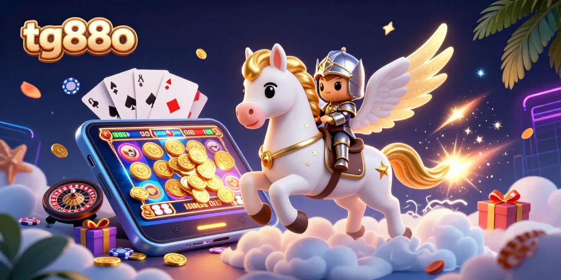 Experience the excitement of tg88o with captivating slots and coins flying in a vibrant scene.