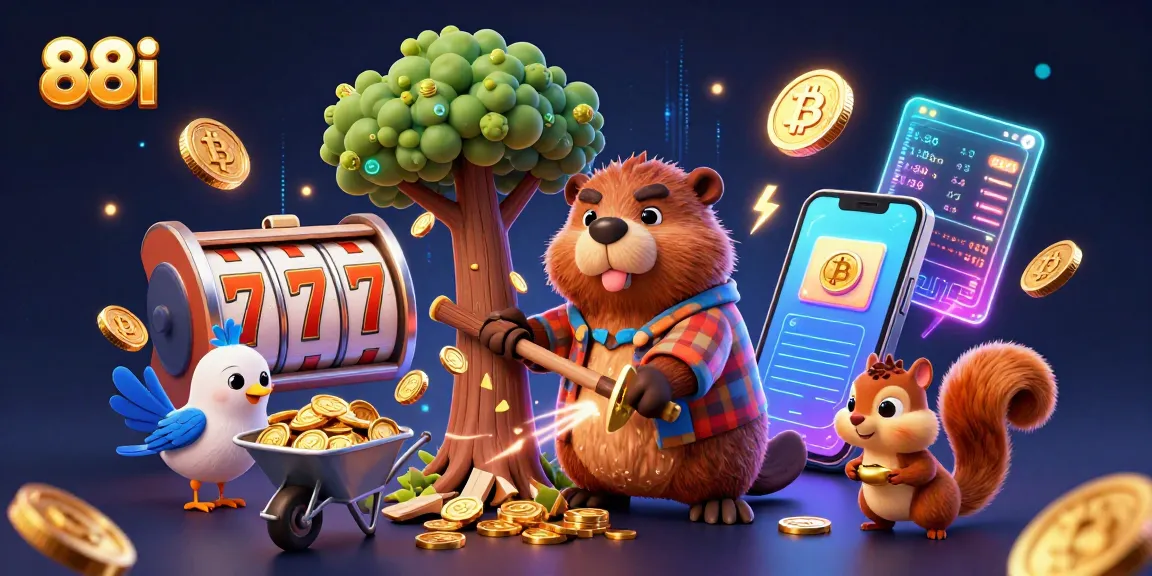 Combine excitement and strategy with 88i as cartoon characters triumph in a vibrant gambling scene.
