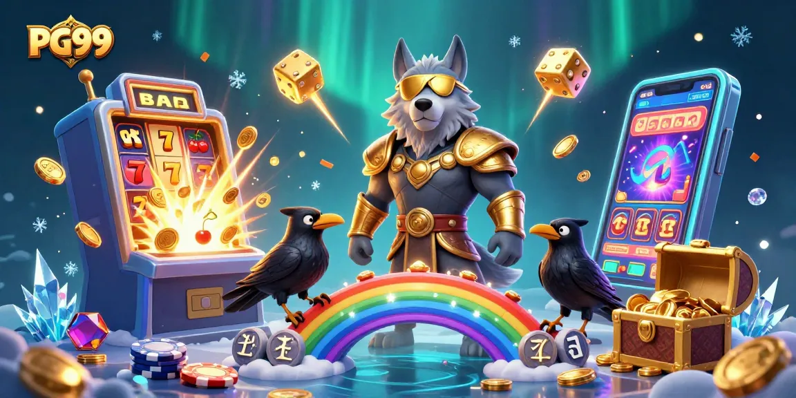 Experience PG99’s vibrant casino adventures with our Norse-inspired characters amidst dynamic gaming elements.