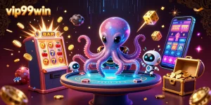 Experience vibrant gaming action at vip99win with dynamic casino game scenes and colorful elements